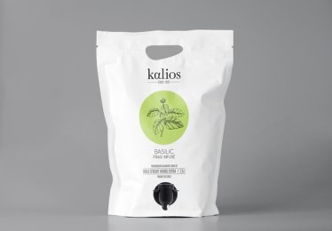 Huile d'olive infusé au basilic poche 2,5L Kalios | Grossiste alimentaire | Multifood