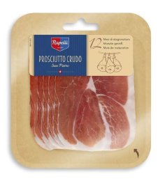 Jambon cru prétranché Suisse San Pietro barquette 30G Rapelli | Grossiste alimentaire | Multifood