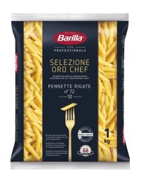 Pennette Rigate Nr. 72 Selezione Oro Chef sachet 1KG Barilla | Grossiste alimentaire | Multifood