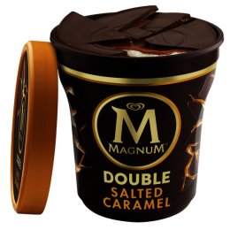 Glace double caramel salé "Double salted caramel" pot 440ML Magnum | Grossiste alimentaire | Multifood