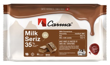 Chocolat de couverture au lait en bloc 35% sachet 2KG Carma | Grossiste alimentaire | Multifood
