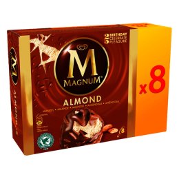 Glace amande "Almond" boîte 110MLx8 Magnum | Grossiste alimentaire | Multifood