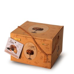 Panettone pépites de chocolat et crème de caramel salé pièce 750G Loison | Grossiste alimentaire | Multifood