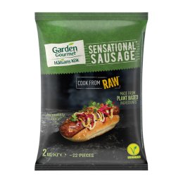 Spécialité végane Sensational Sausage crue à base de protéines de soja sachet 2KG Garden Gourmet | Grossiste alimentaire | Multifood
