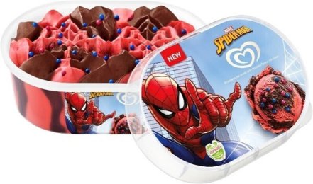 Glace spiderman Disney pièce unitaire 900ML Lusso | Grossiste alimentaire | Multifood