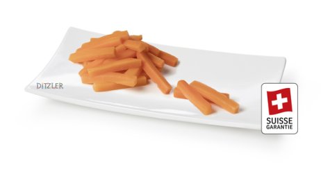 Carottes en bâtonnets Suisse Garantie surgelées sachet 2,5KG Ditzler | Grossiste alimentaire | Multifood