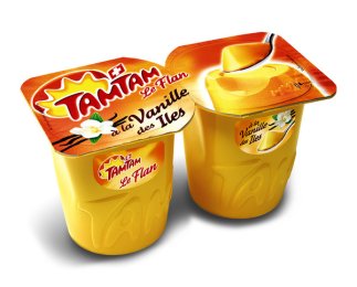 Flan vanille pièce unitaire 125G Tamtam | Grossiste alimentaire | Multifood