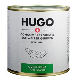 Concombre petit aigre-doux CH boîte 1,5KG Hugo | Grossiste alimentaire | Multifood